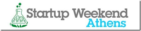 startup weekend logo, a test tube with people inside and a fire underneath